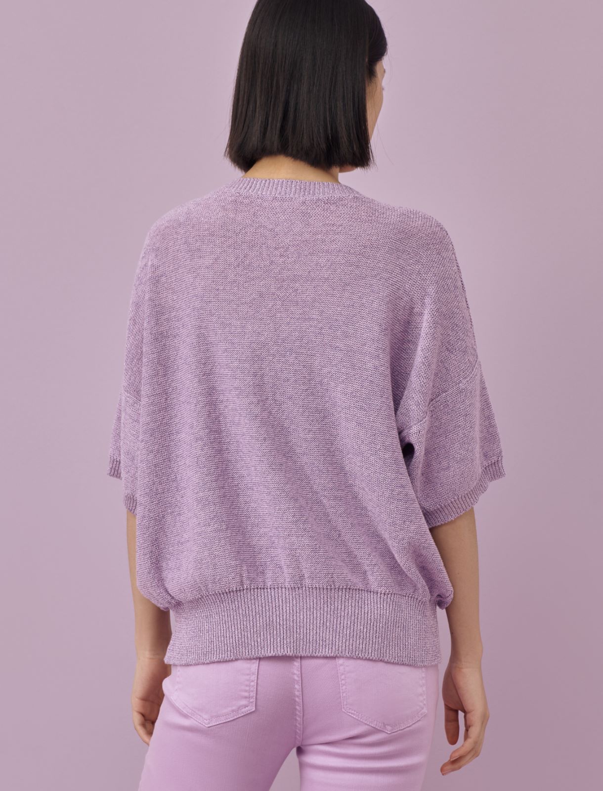 Oversized sweater - Lilac - Marina Rinaldi - 2
