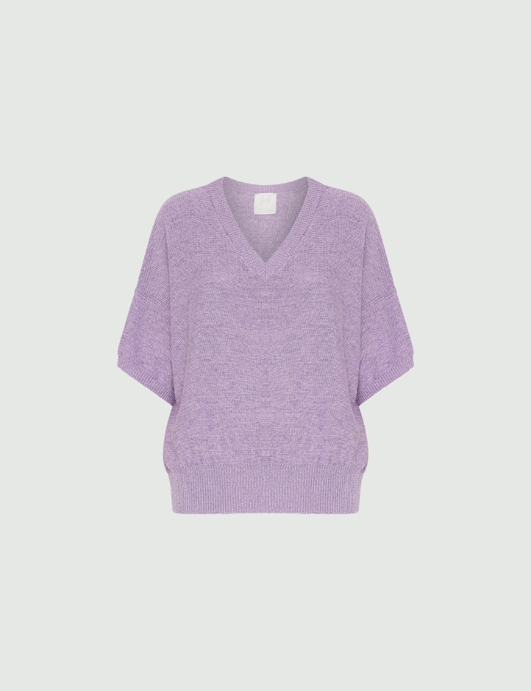 Oversize’owy sweter - Liliowy - Marella - 2