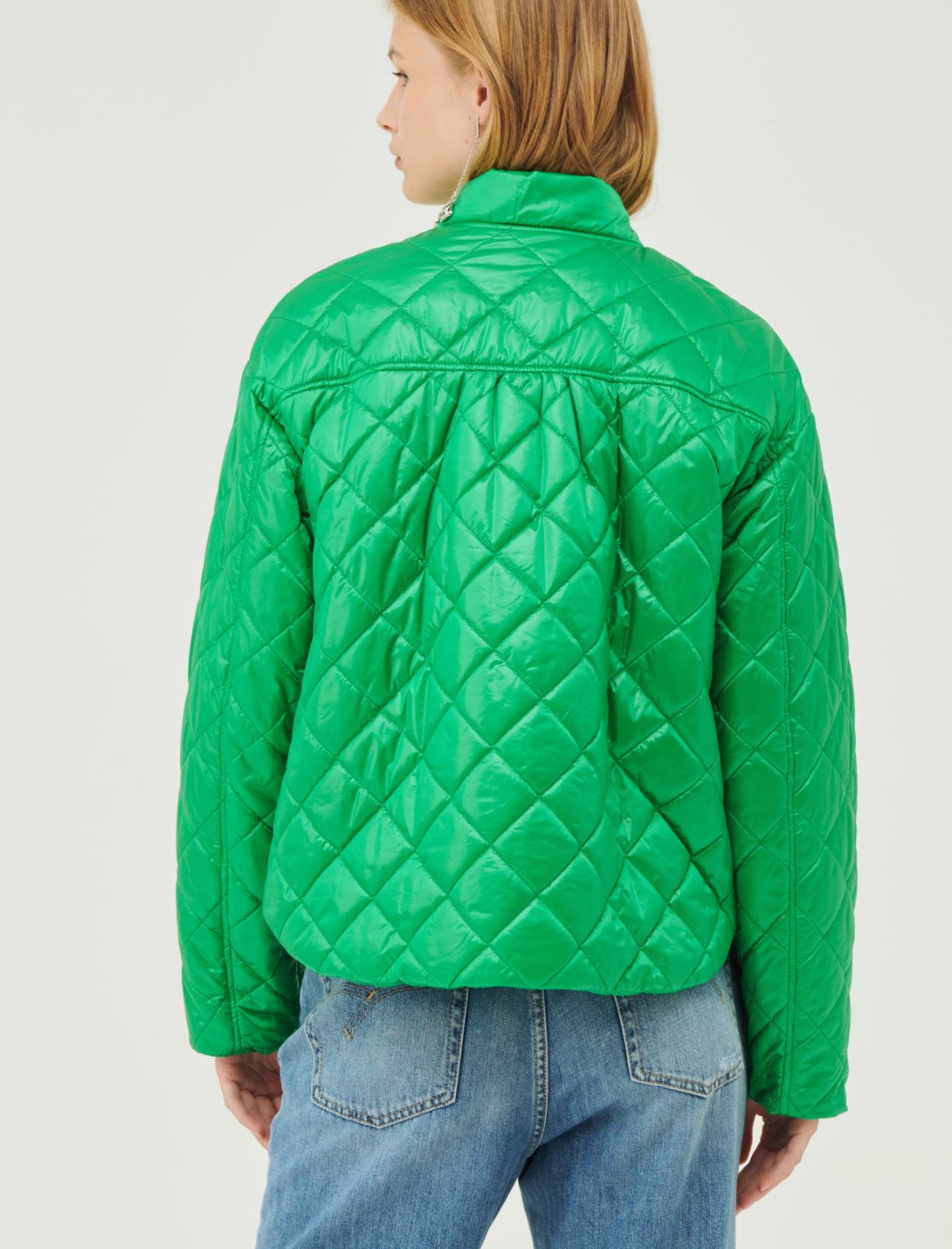 Quilted jacket - Green - Marella - 2