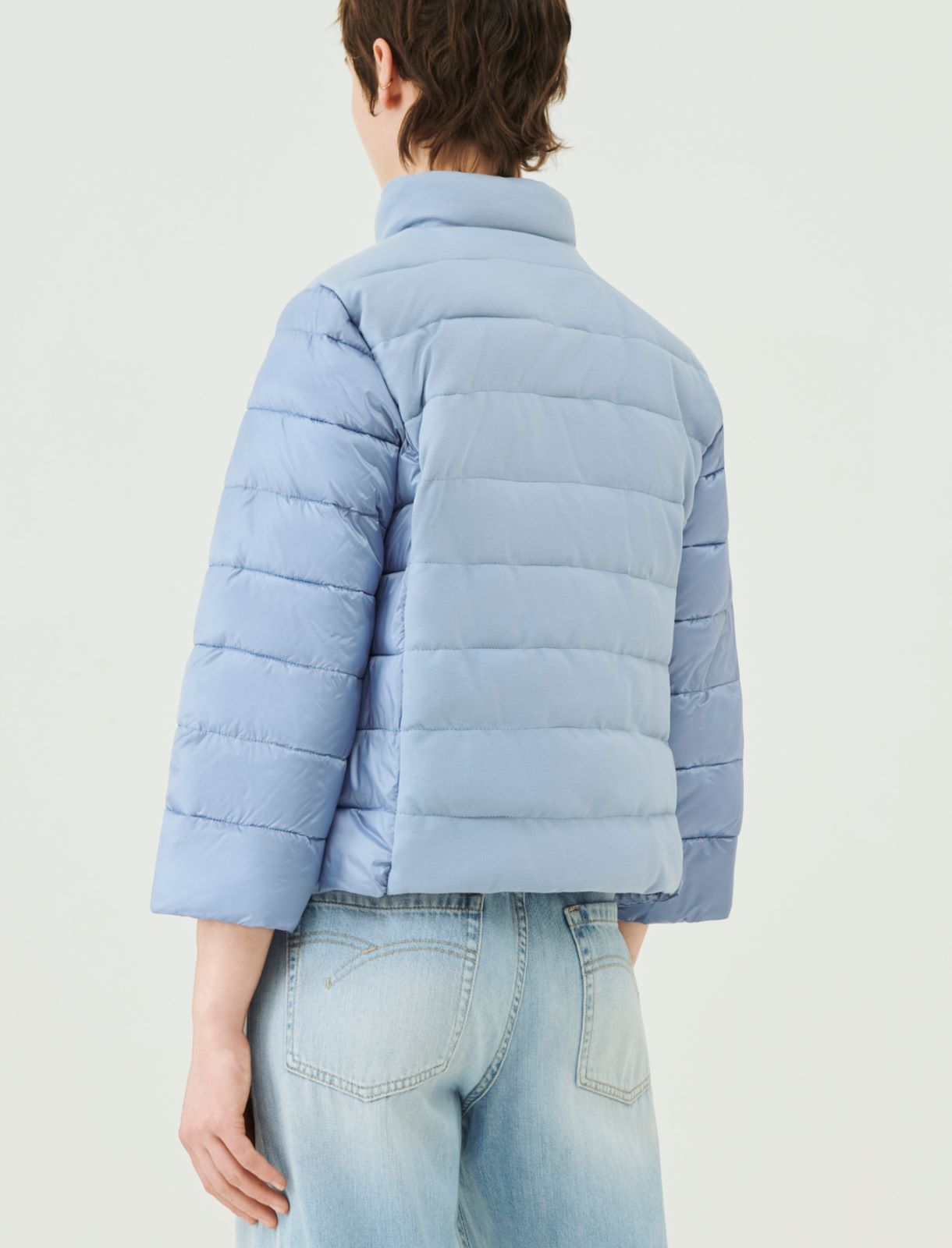 Short down jacket - Light blue - Marina Rinaldi - 2