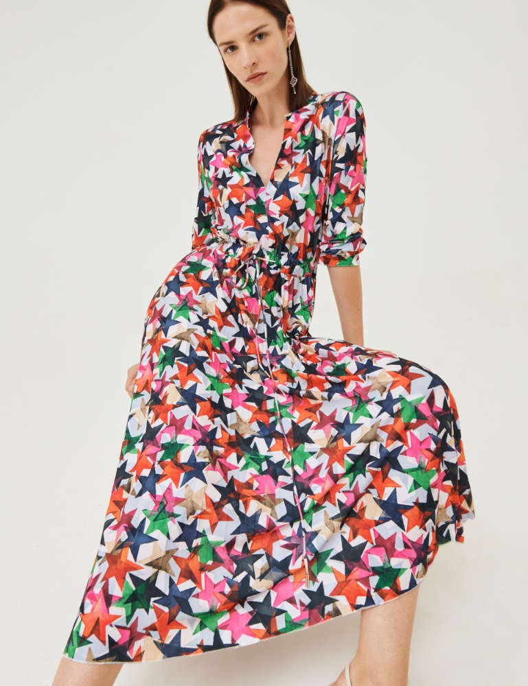 Jersey dress - Fuchsia - Marina Rinaldi