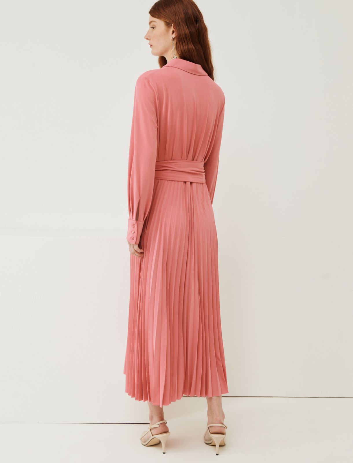 Pleated dress - Geranium - Marina Rinaldi - 2