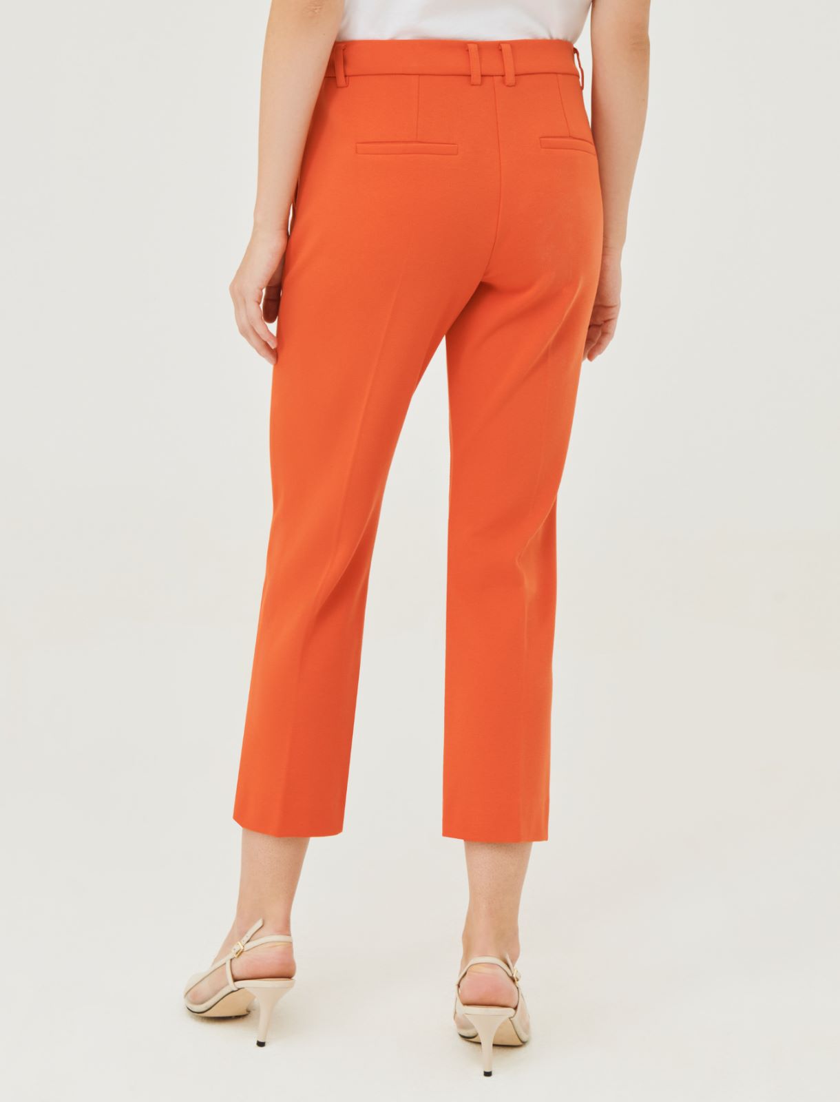 Jersey trousers - Orange - Marina Rinaldi - 2