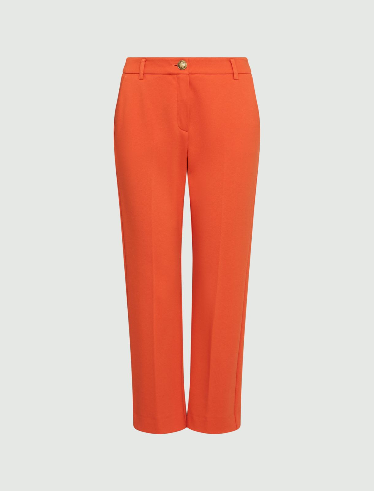Jersey trousers - Orange - Marina Rinaldi - 5