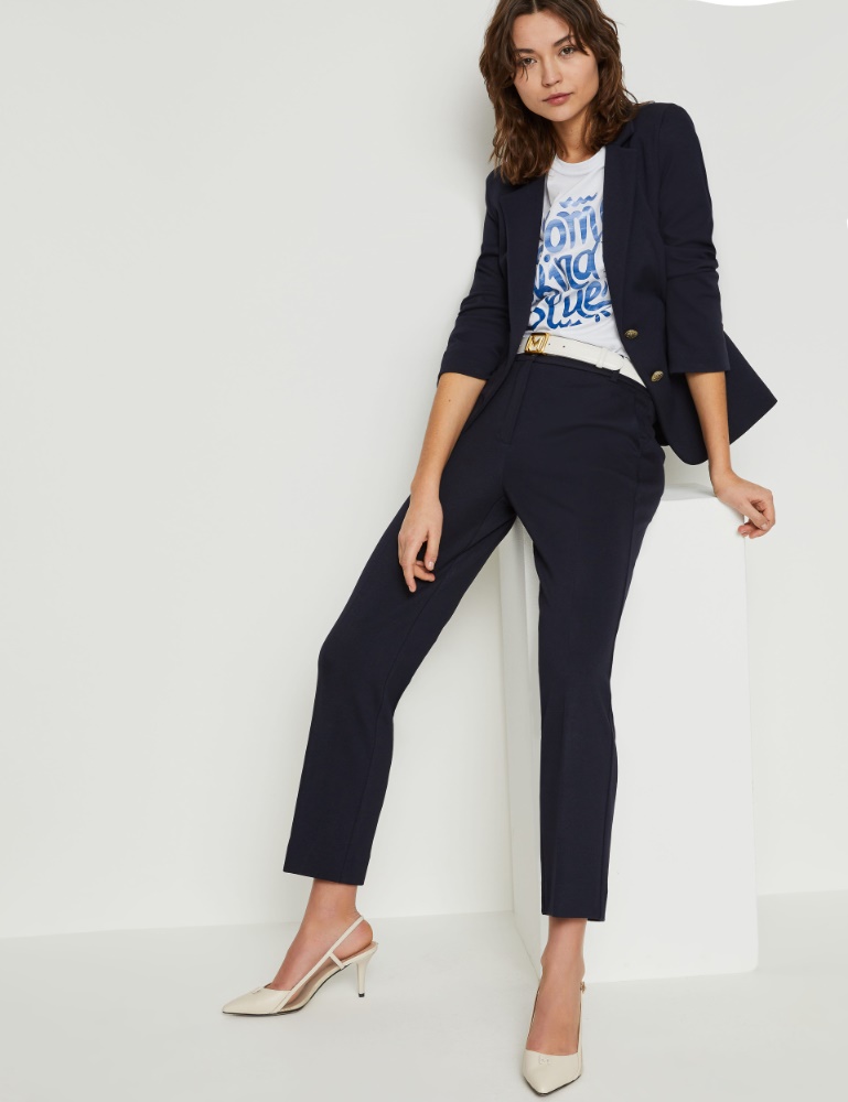 Jersey trousers - Navy - Marella