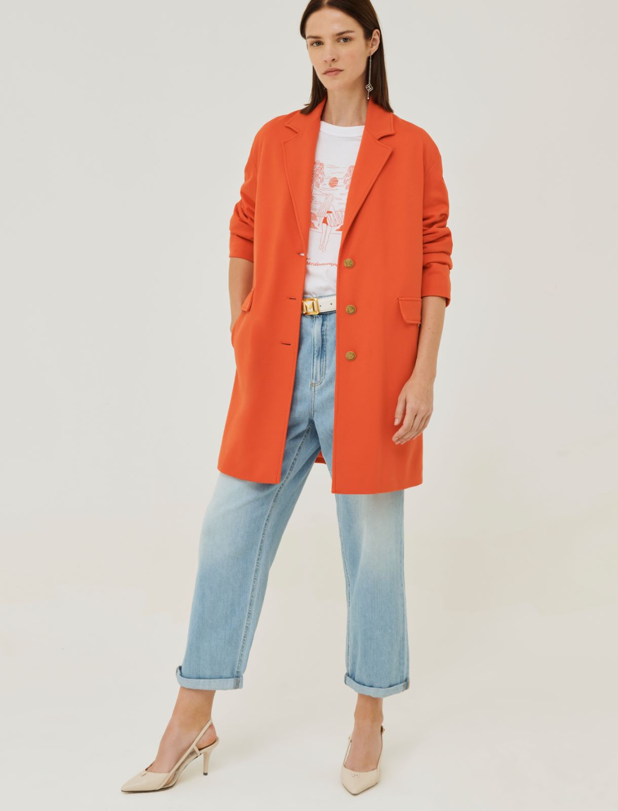 Manteau en jersey - Orange - Marella