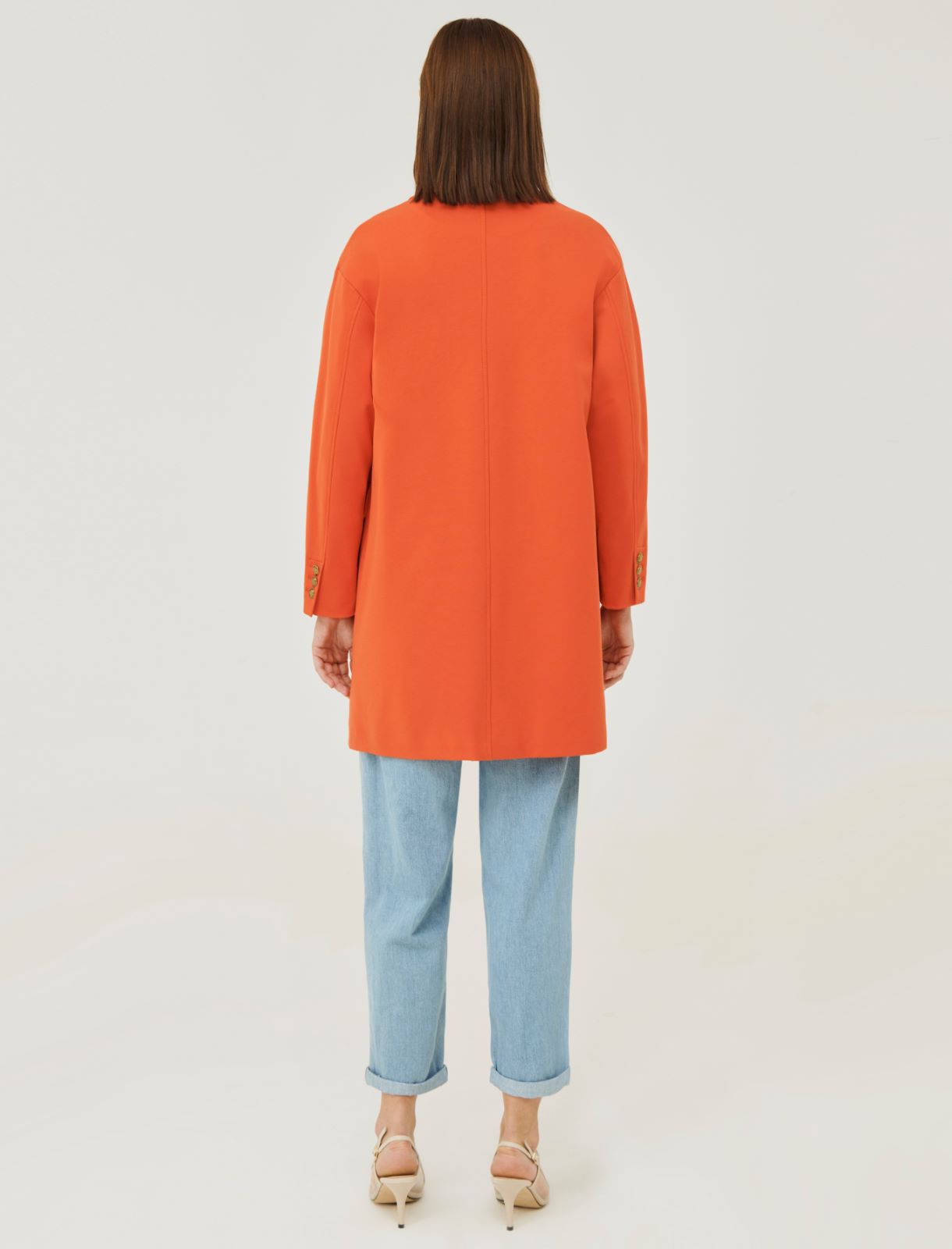 Manteau en jersey - Orange - Marella - 2
