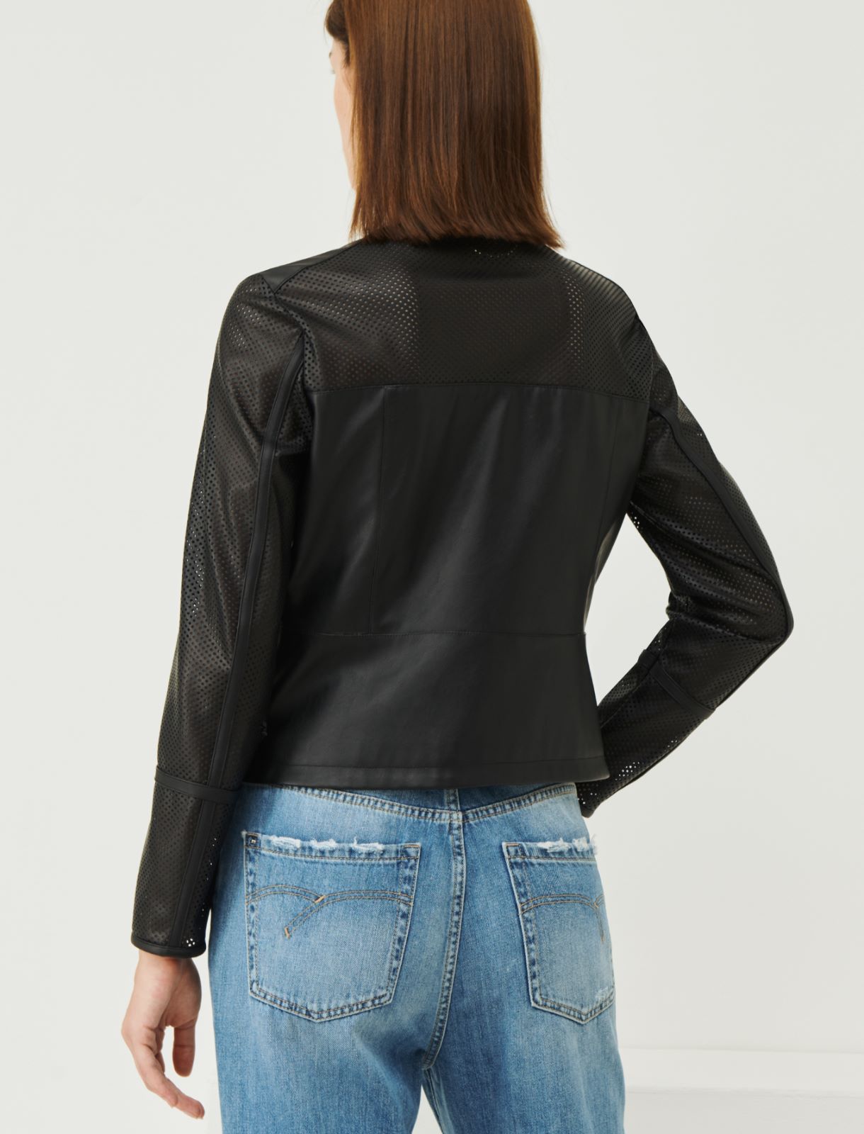 Semi-fitted jacket - Black - Marina Rinaldi - 2