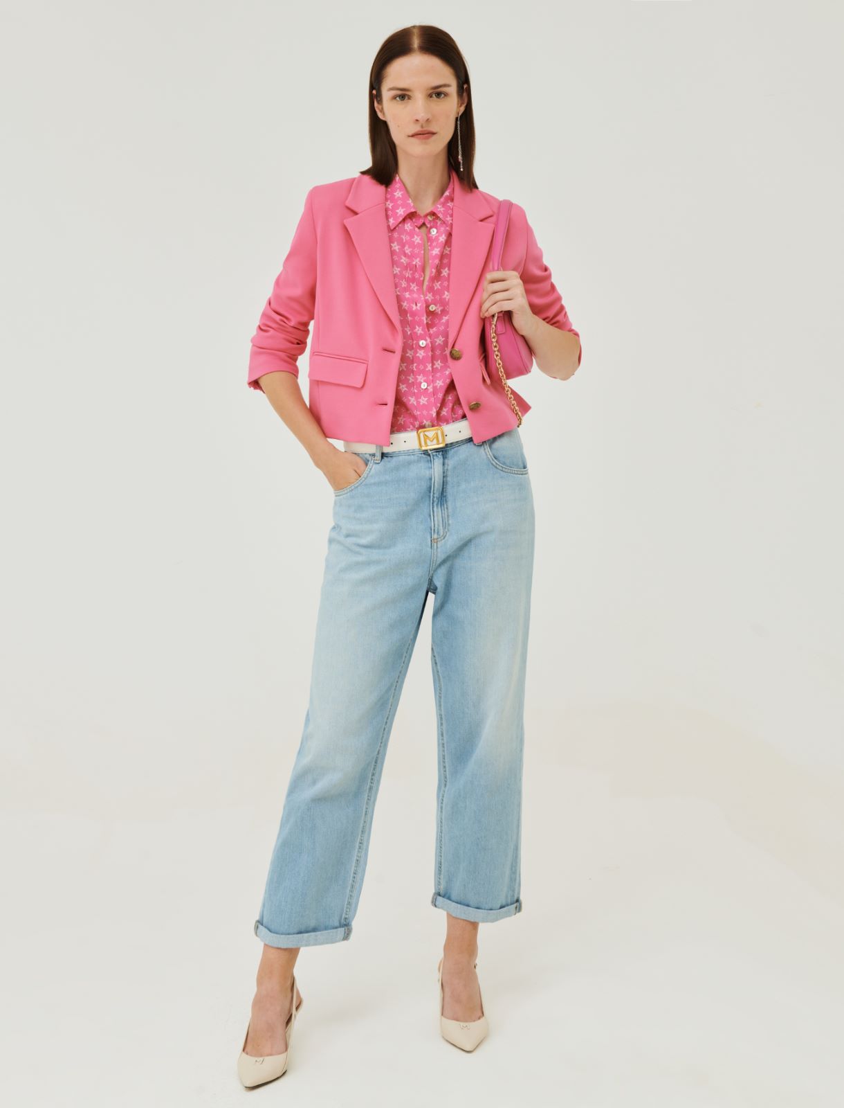 Short blazer - Shocking pink - Marina Rinaldi