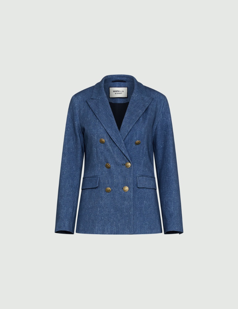 Patterned blazer - Cornflower blue - Marella - 2