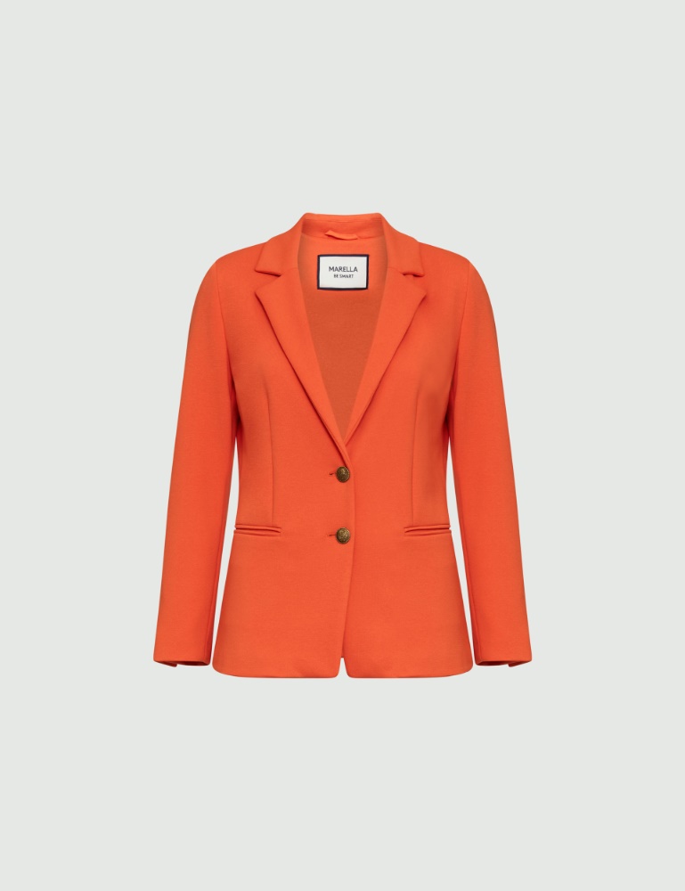 Jersey blazer - Orange - Marina Rinaldi - 2