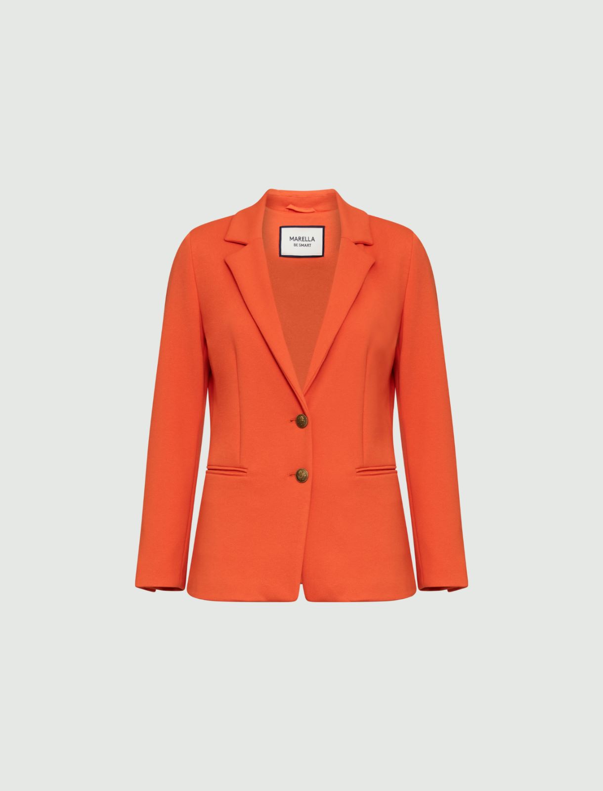 Jersey blazer - Orange - Marina Rinaldi - 5