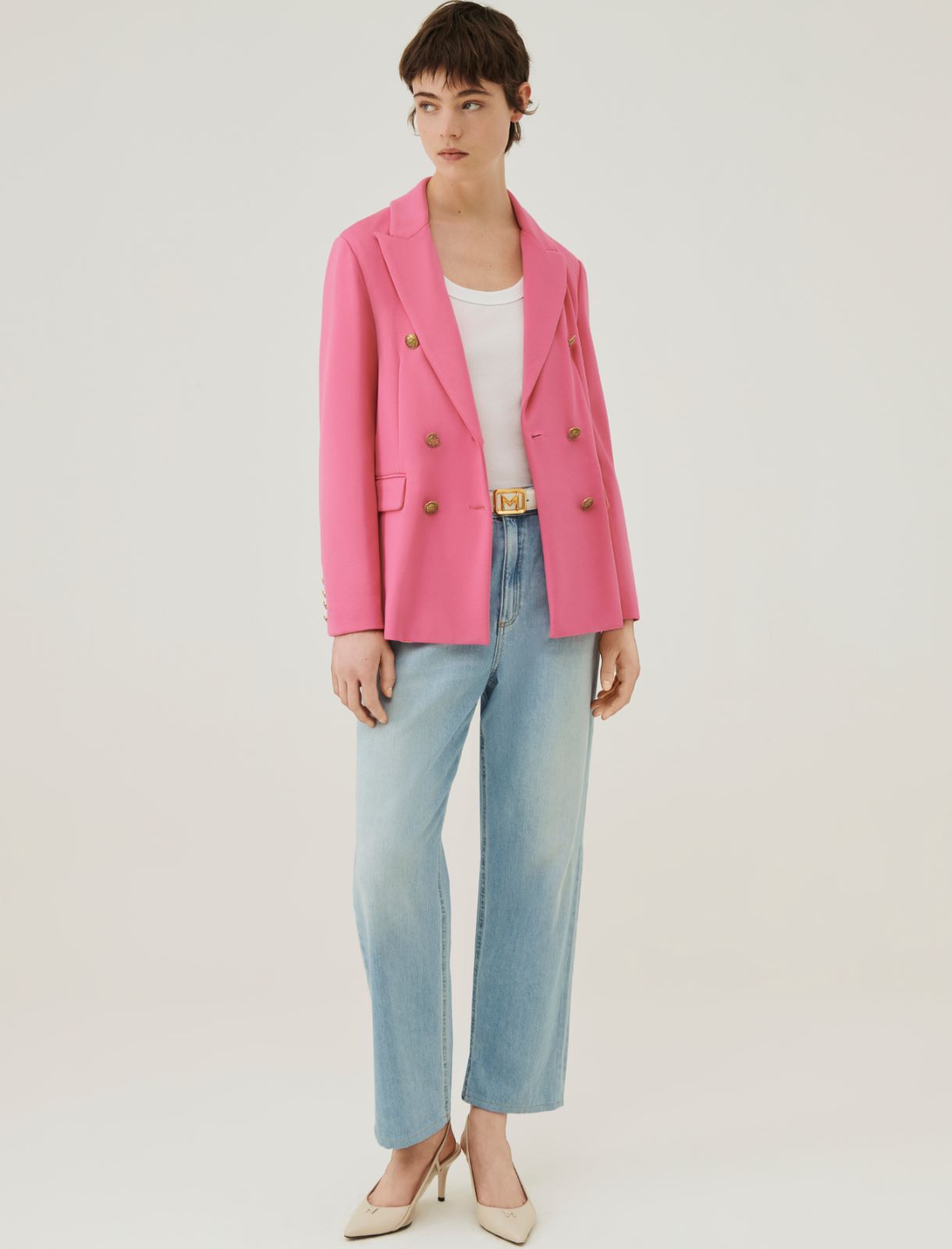 Jersey blazer - Shocking pink - Marella