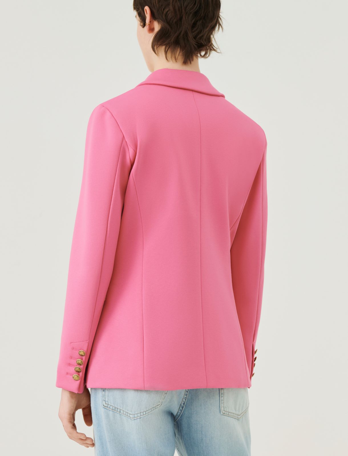 Jersey blazer - Shocking pink - Marella - 2