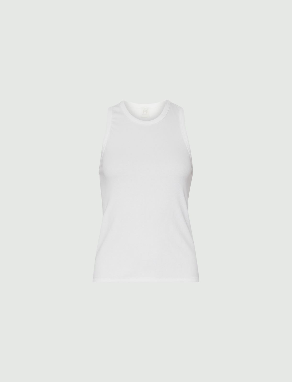 Slim-fit vest top - White - Marella - 5