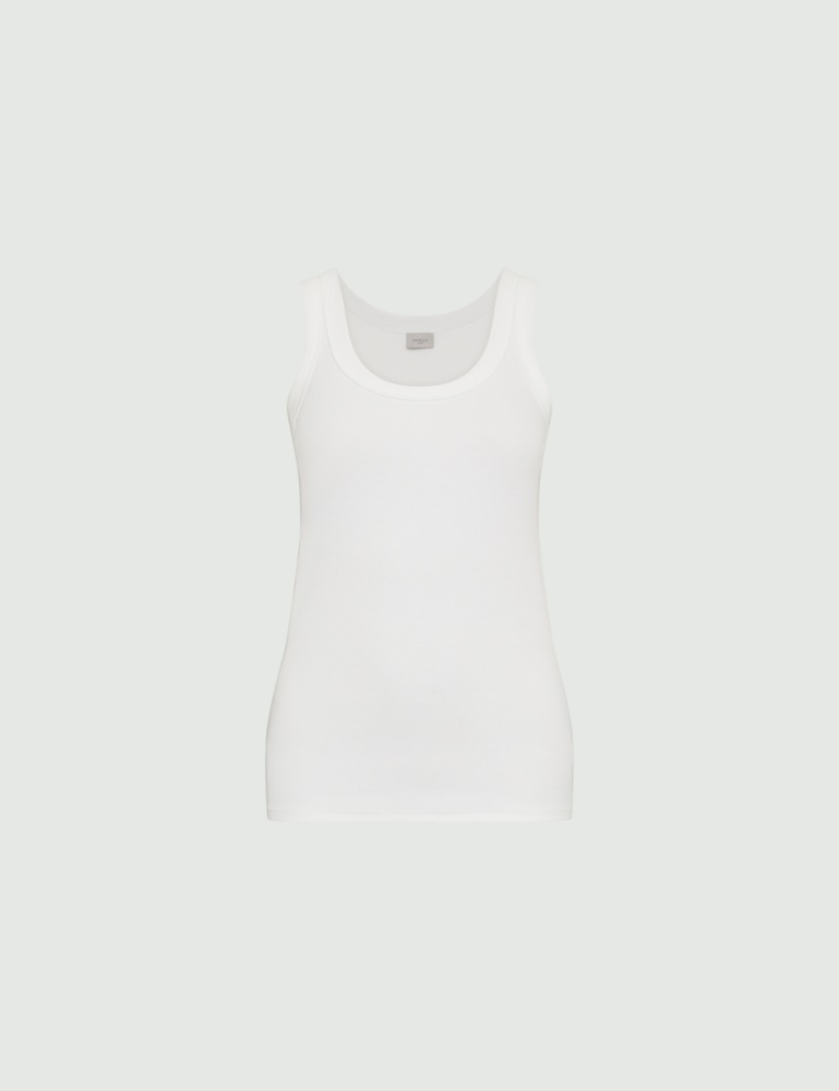 Slim-fit top - Optical white - Marina Rinaldi - 2