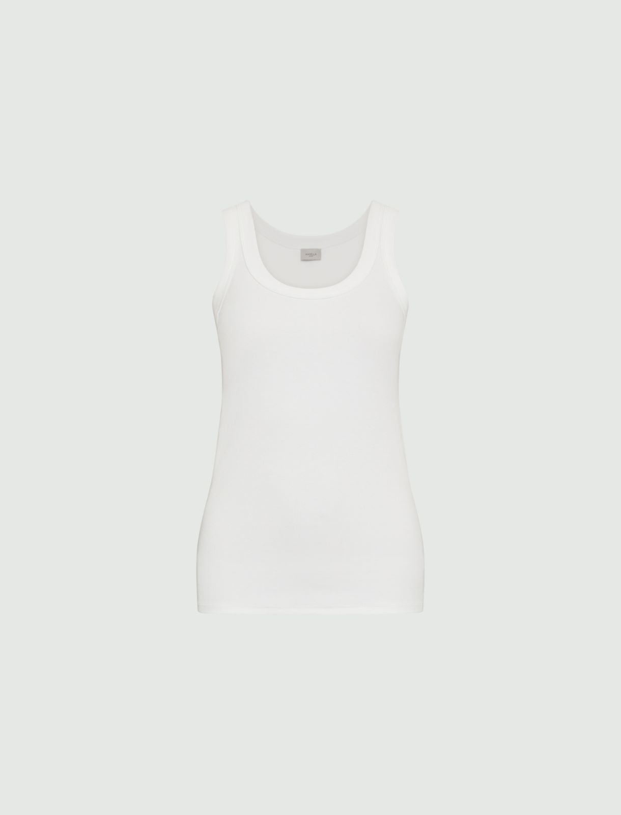 Slim-fit top - Optical white - Marina Rinaldi - 5