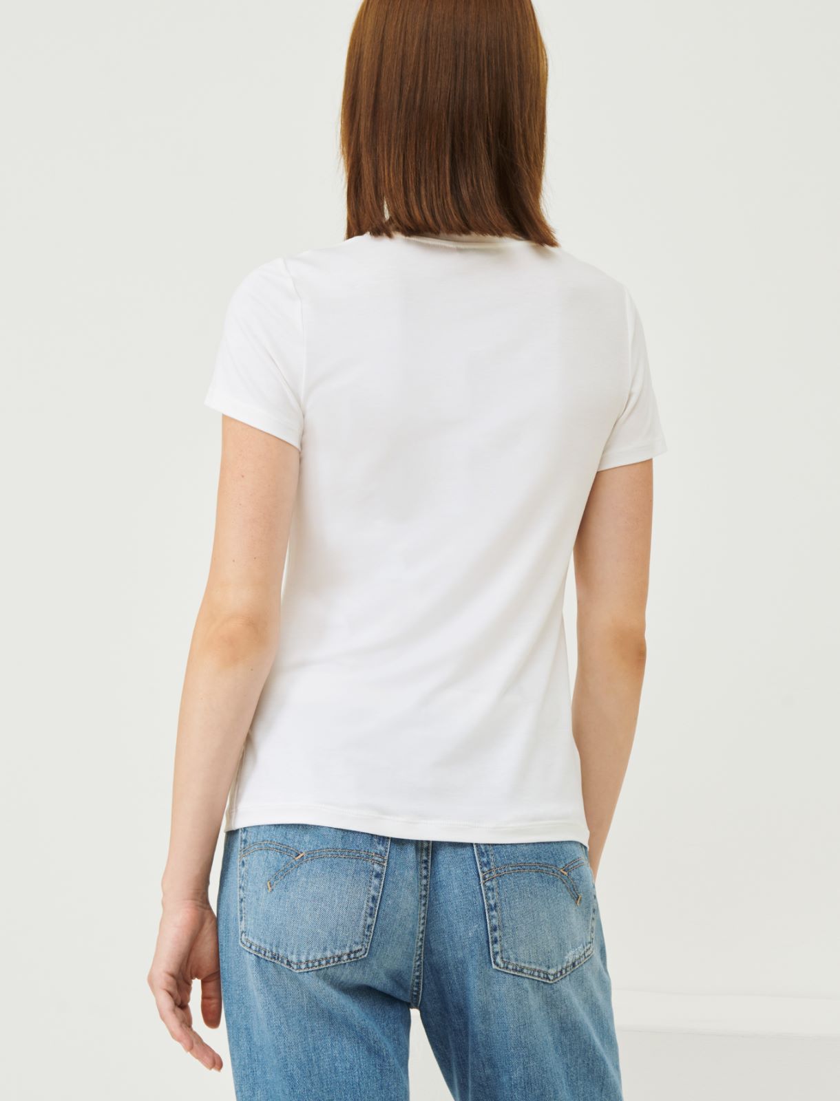 Jersey T-shirt - White - Marina Rinaldi - 2