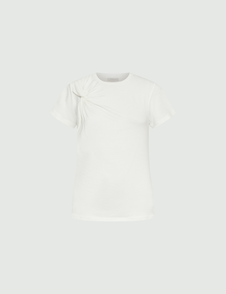 Koszulka z dżerseju - Biały - Marella - 2