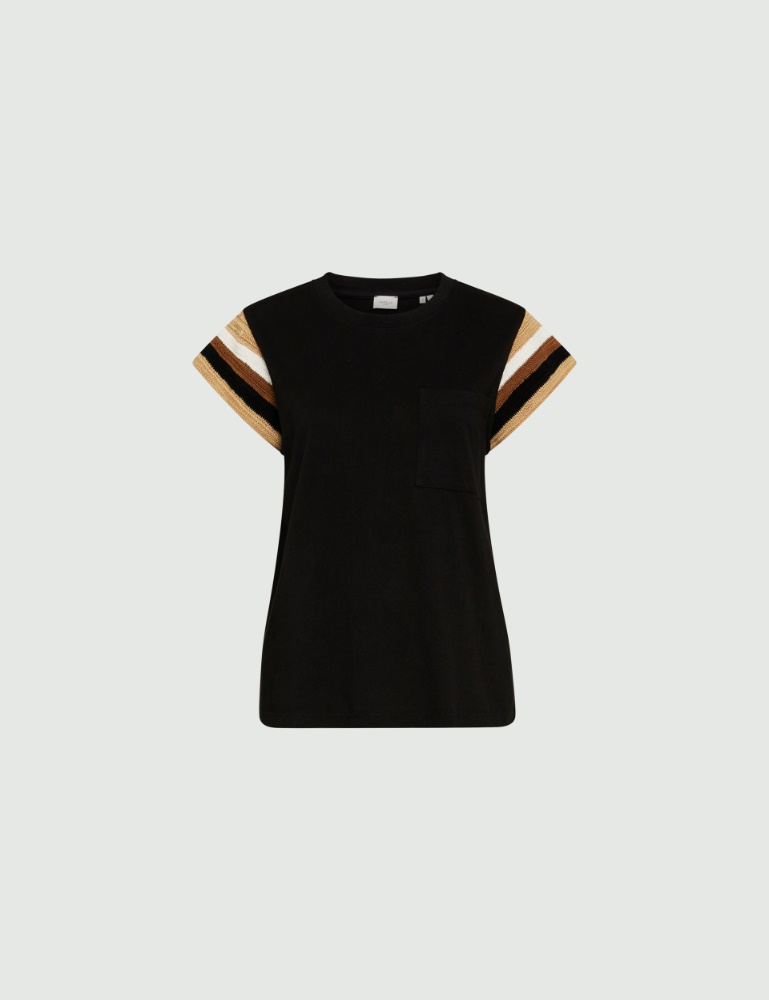 Jersey T-shirt - Black - Marella - 2
