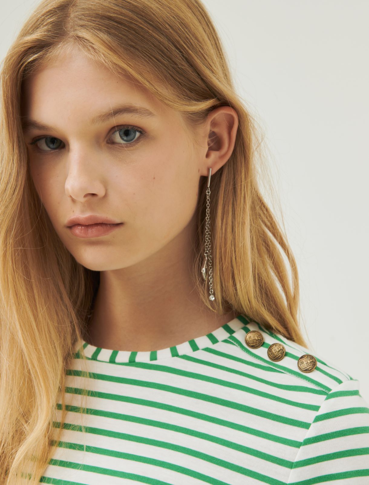 Striped T-shirt - Green - Marina Rinaldi - 4