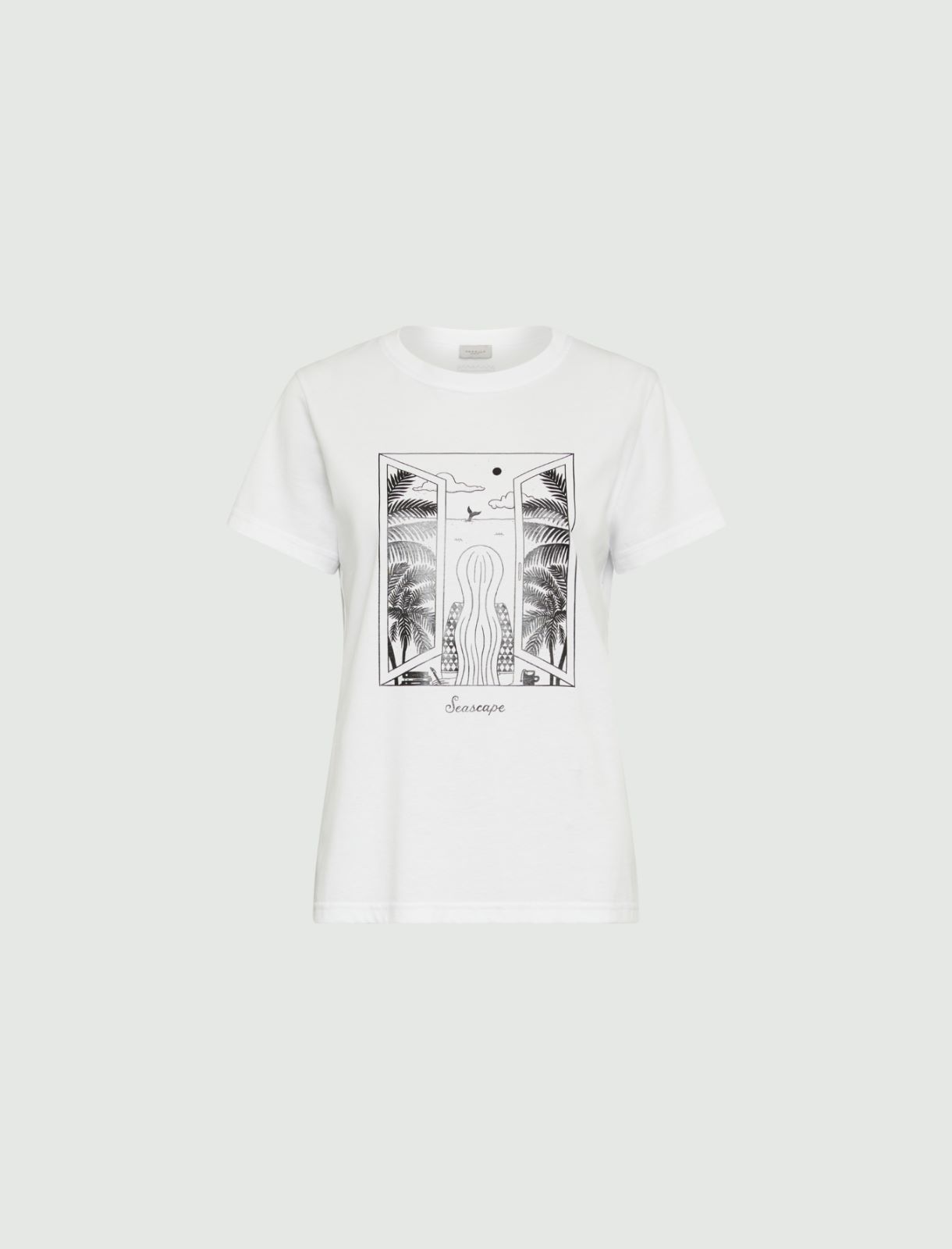 T-shirt avec imprimé - Blanc neutre - Marella - 4