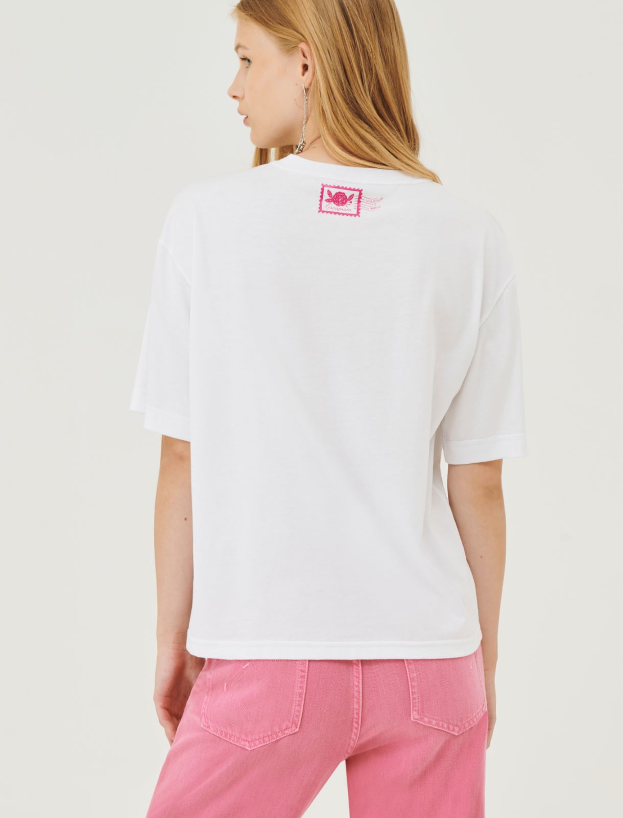 Boxy-fit T-shirt - Optical white - Marina Rinaldi - 2