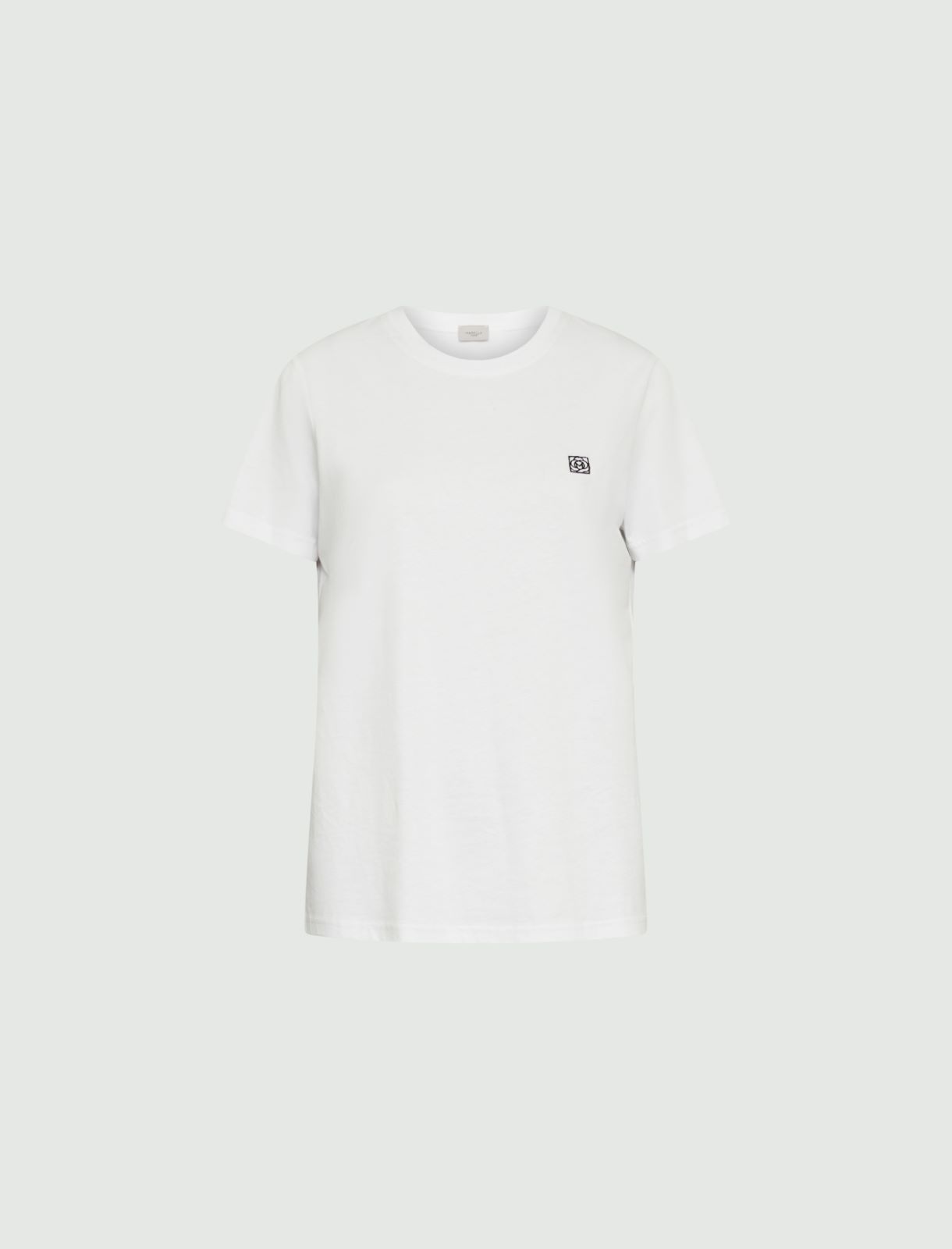 Jersey T-shirt - Optical white - Marina Rinaldi