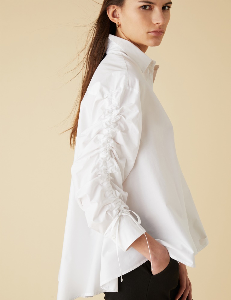 Oversized shirt - Optical white - Emme 