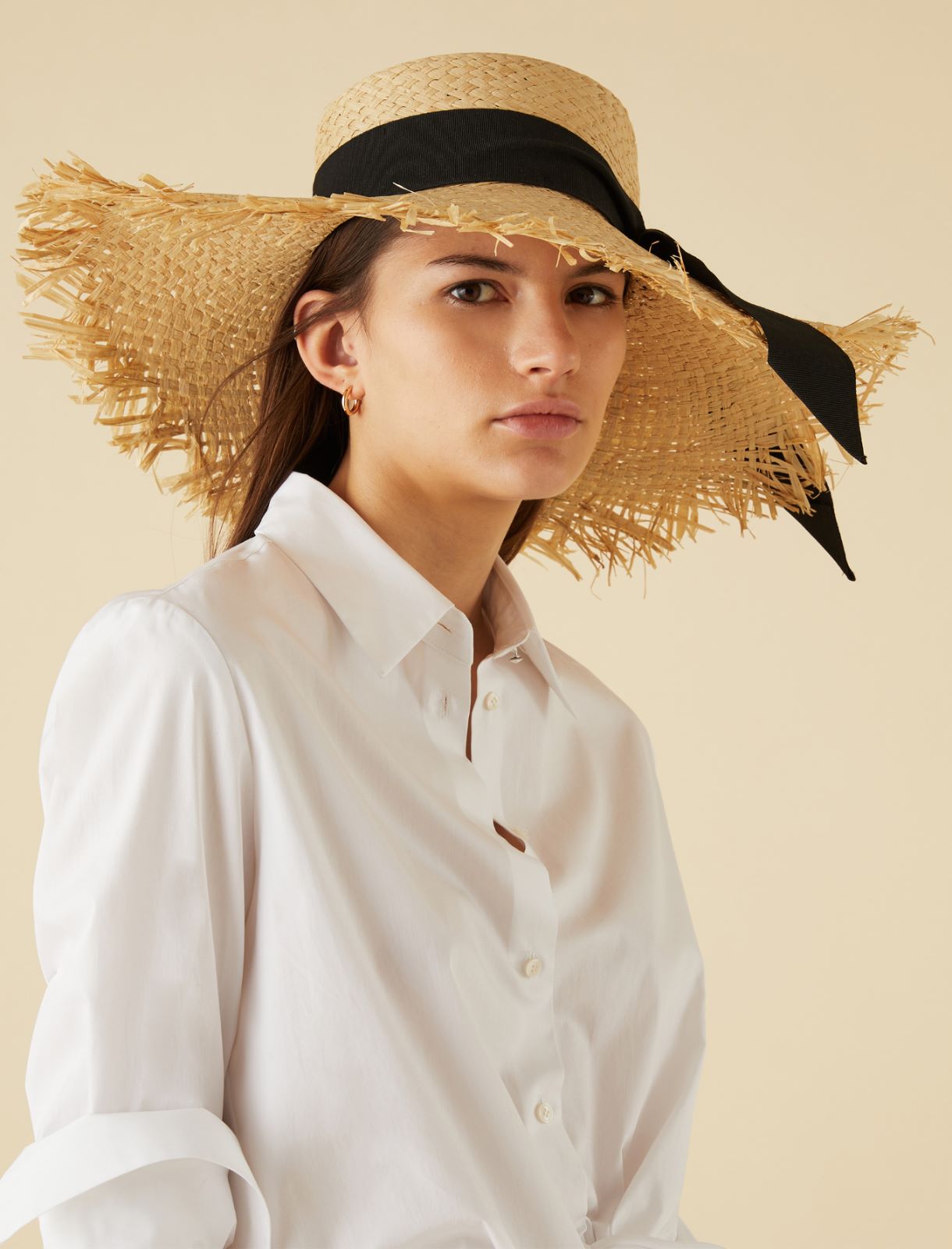 Raffia hat, natural Marella