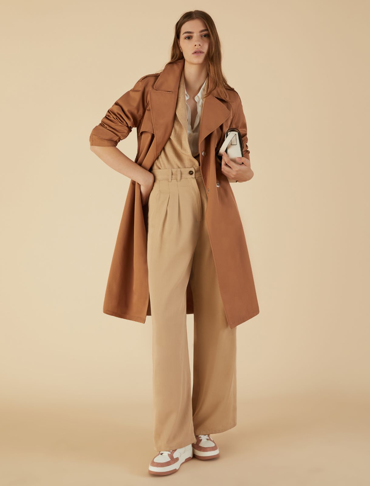 Double-breasted trench - Camel - Marella
