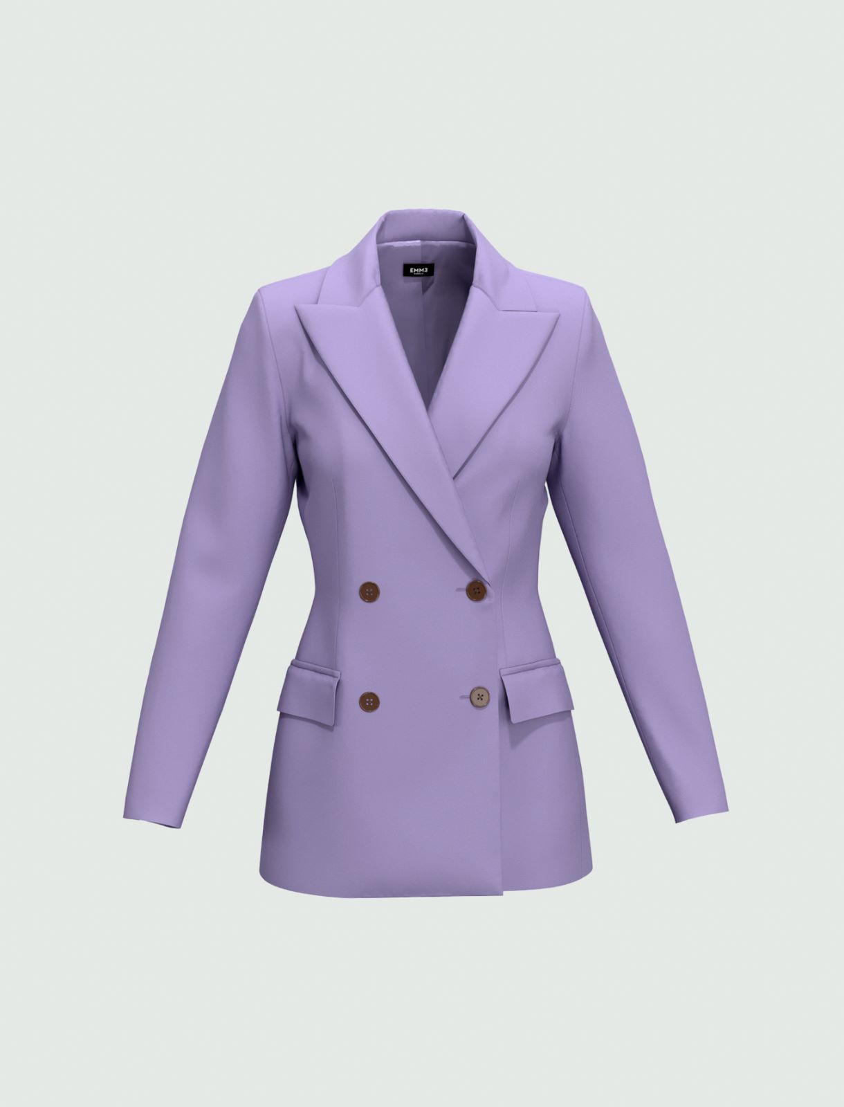 Double-breasted blazer - Lilac - Emme  - 2