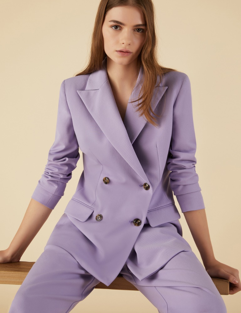 Double-breasted blazer - Lilac - Emme 