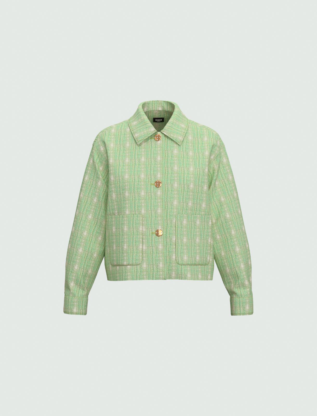 Boxy jacket - Pastel green - Marina Rinaldi - 4