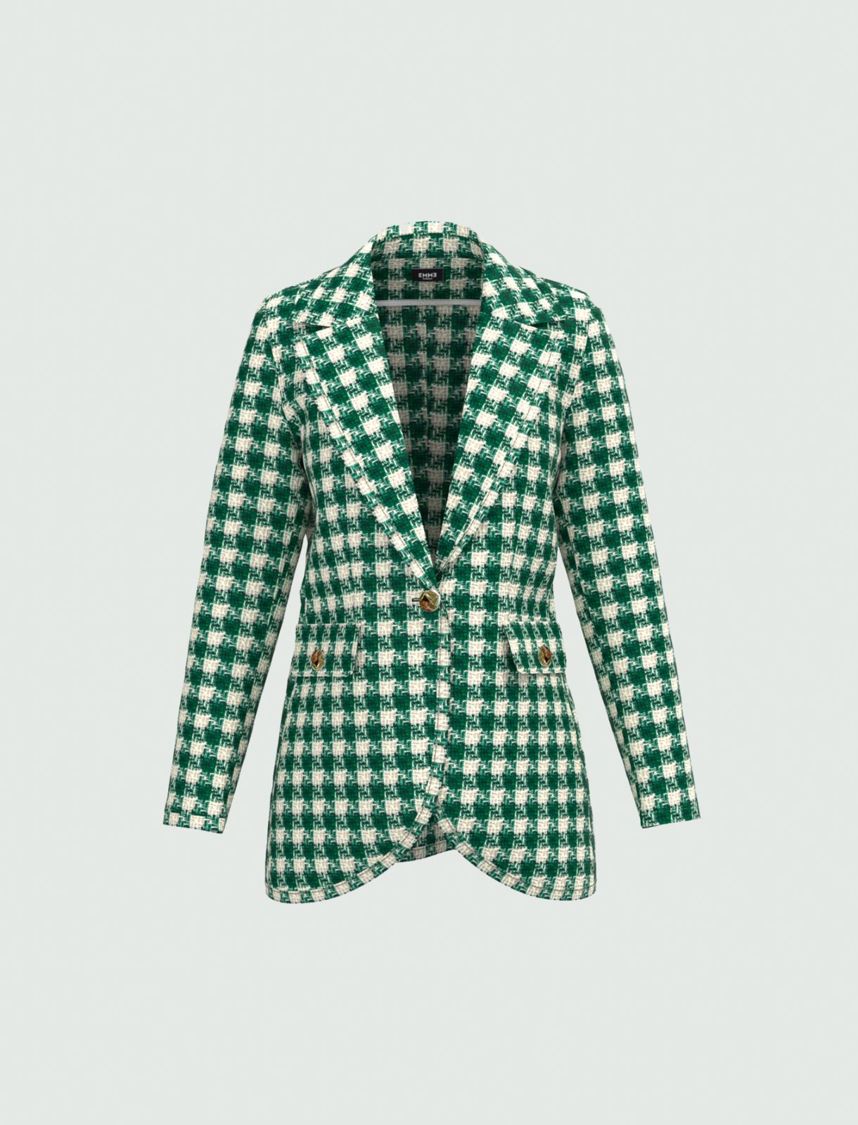 Tweed blazer - Green - Marella - 4
