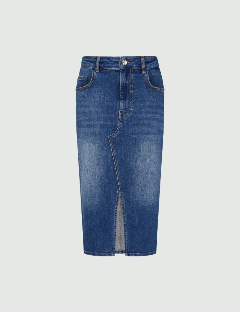 Jupe en jean - Bleu jeans - Emme  - 2