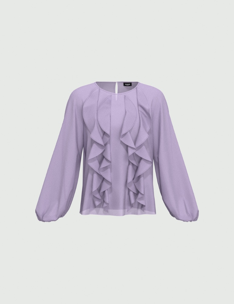 Ruched blouse - Lilac - Emme  - 2