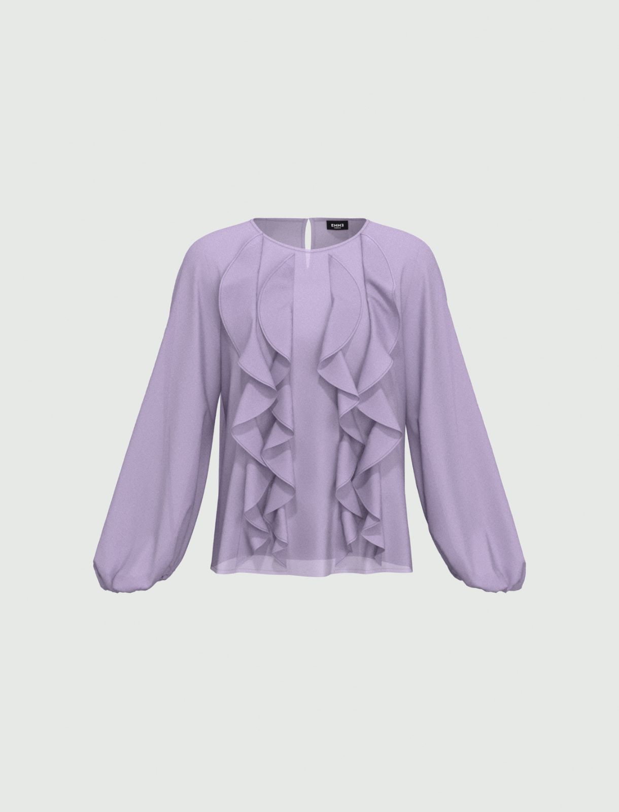 Ruched blouse - Lilac - Marella - 4