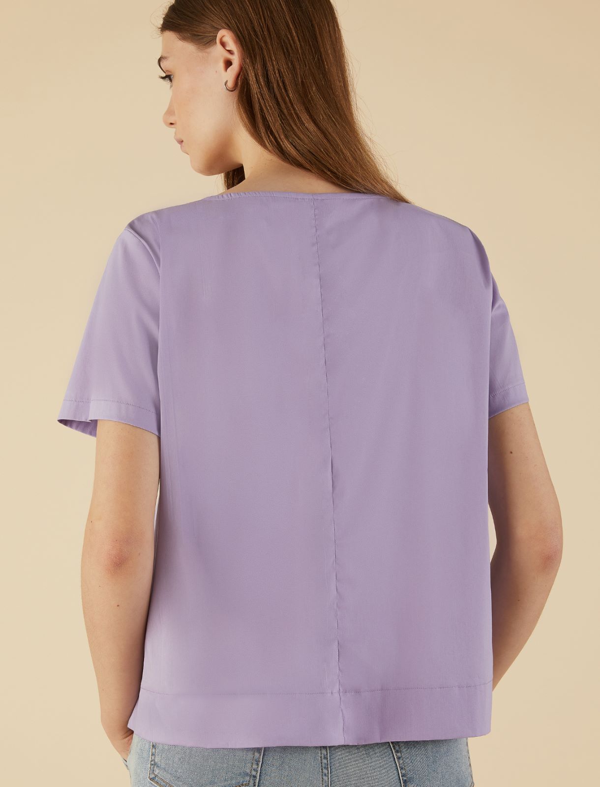 Poplin blouse - Lilac - Marina Rinaldi - 2