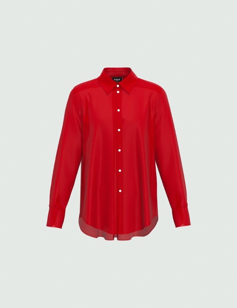 Crepe shirt - Red - Persona - 2