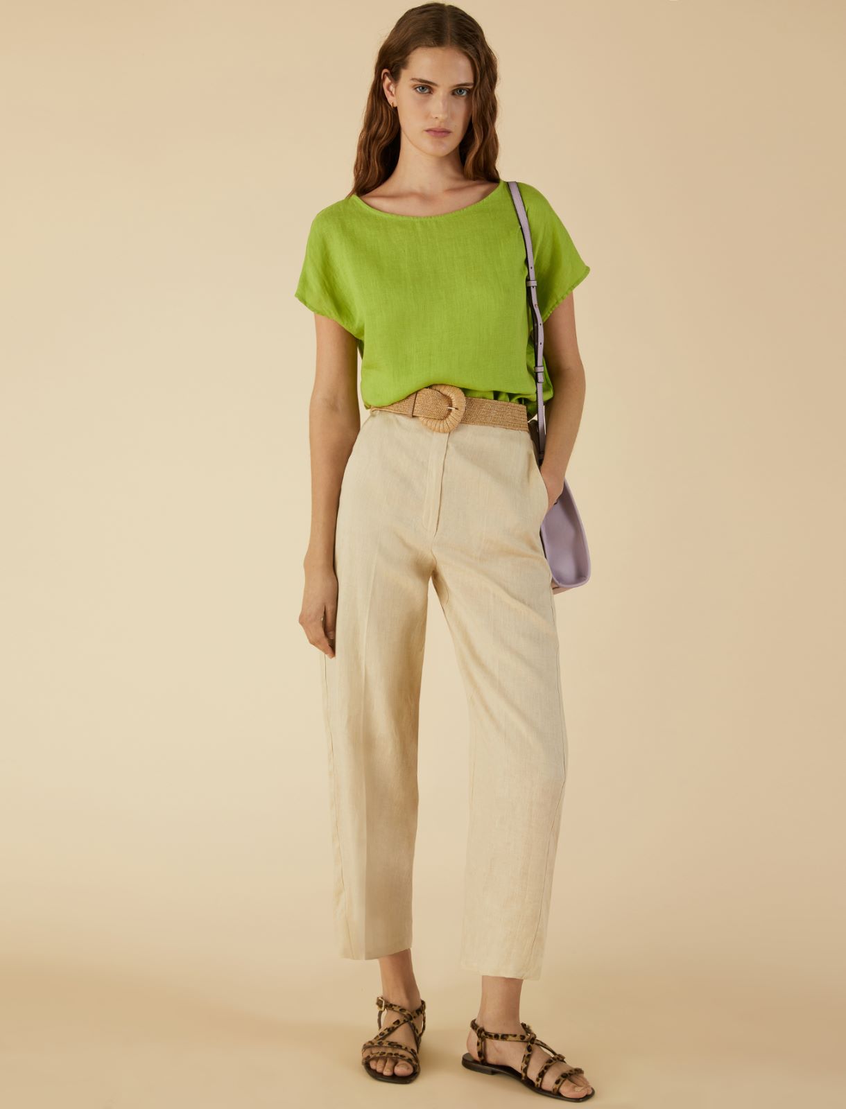 Linen blouse - Green - Marella