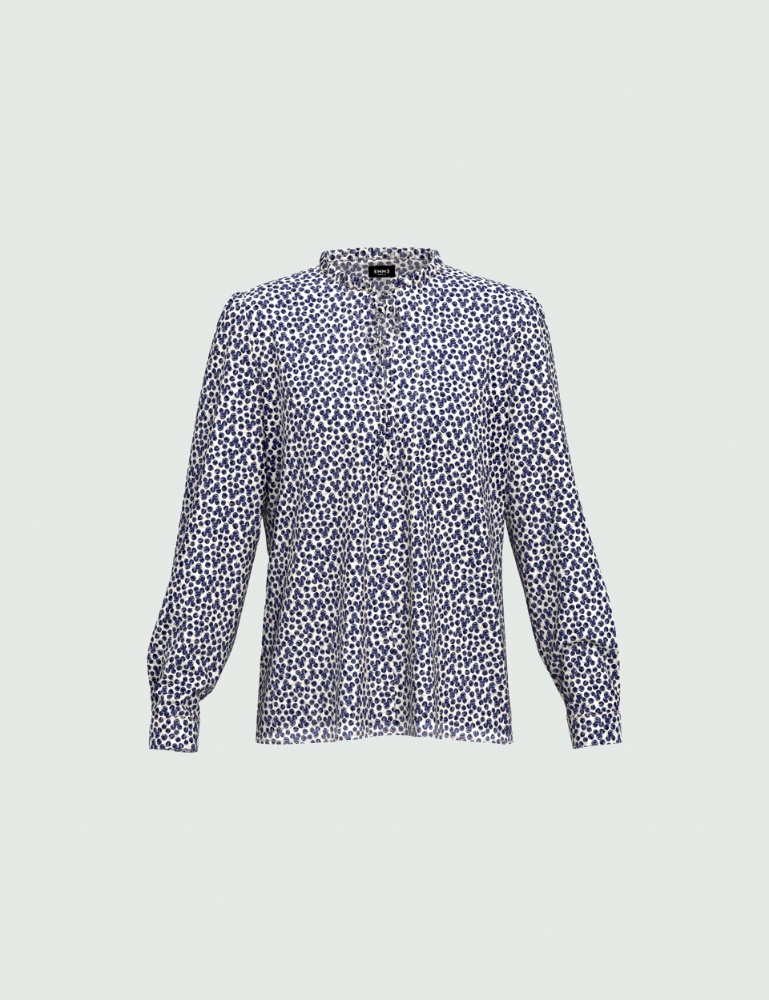 Dotted Swiss blouse - Navy - Emme  - 2