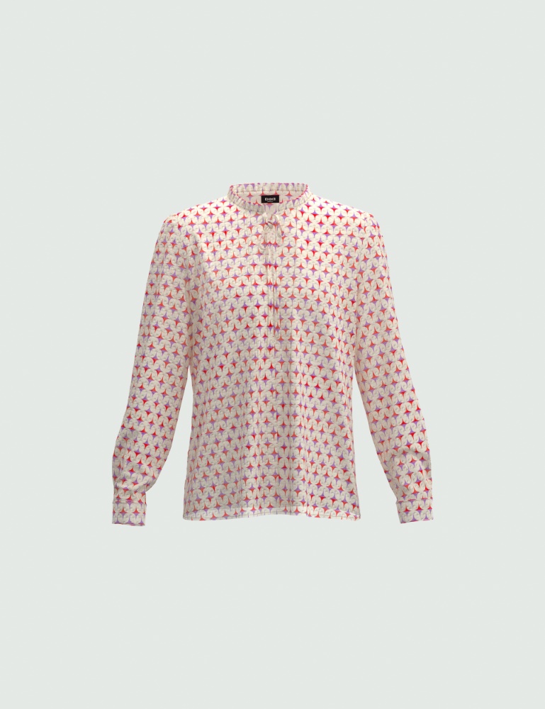 Dotted Swiss blouse - Lilac - Emme  - 2