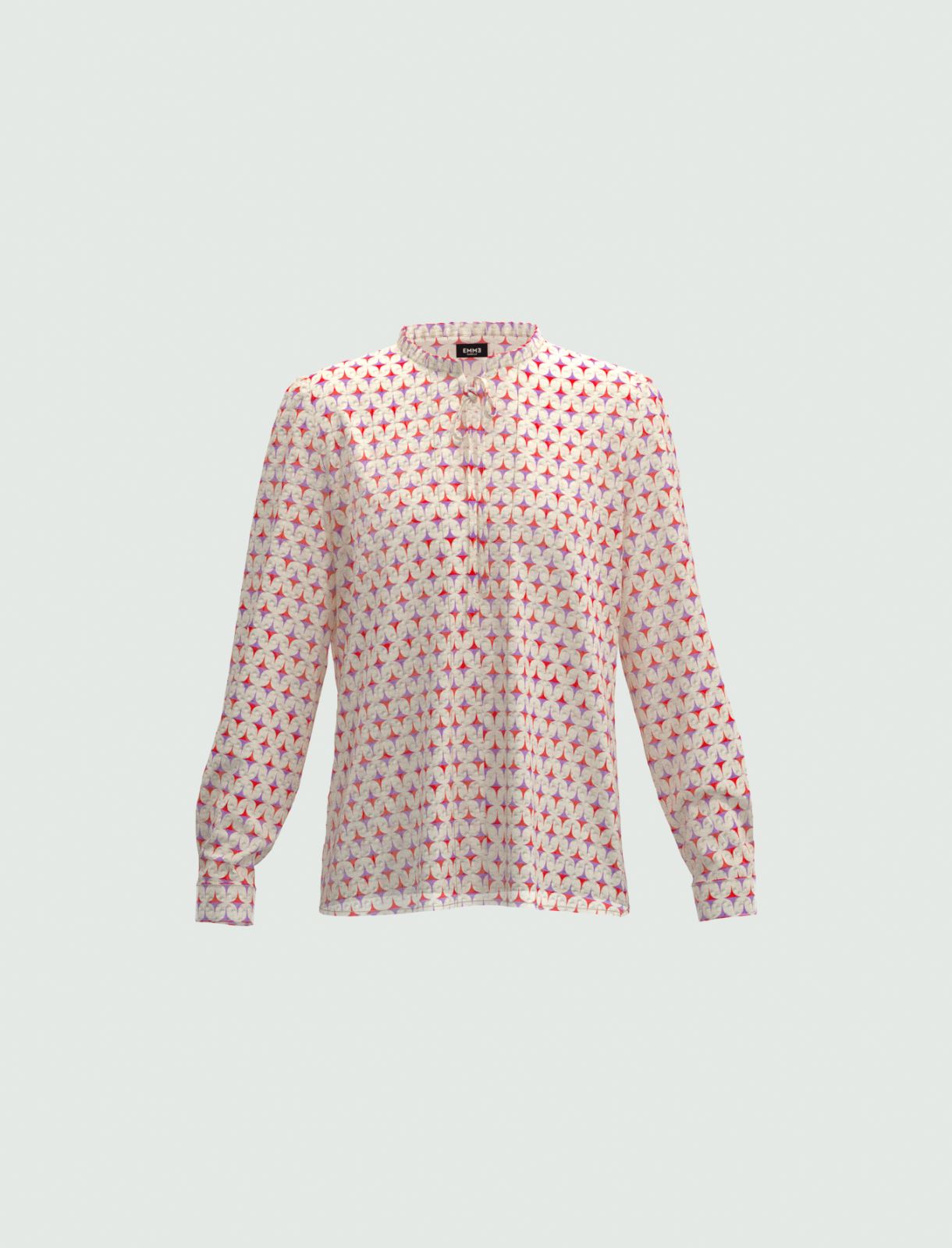 Dotted Swiss blouse - Lilac - Marella - 4