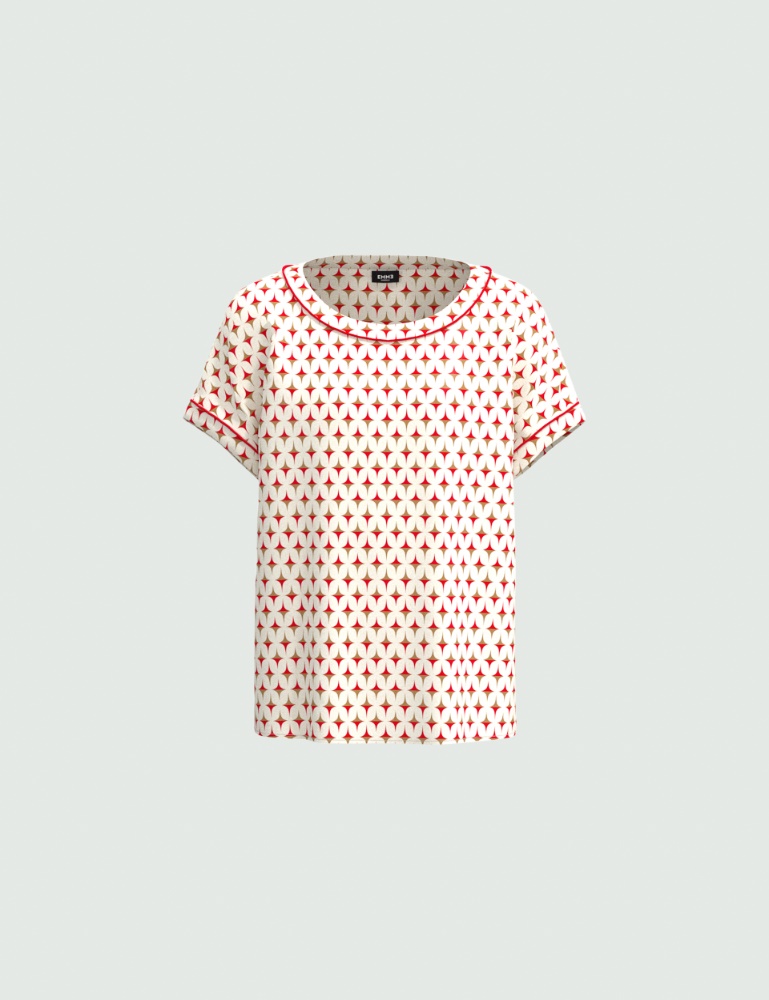 Patterned blouse - Cream - Emme  - 2