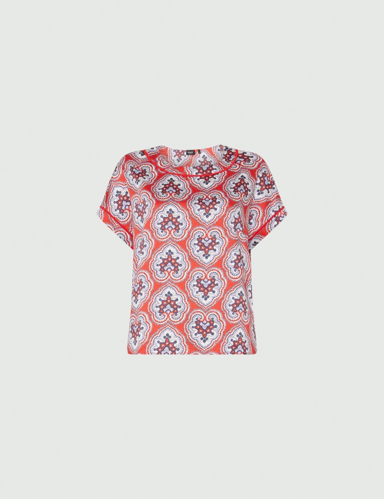 Patterned blouse - Red - Emme  - 2