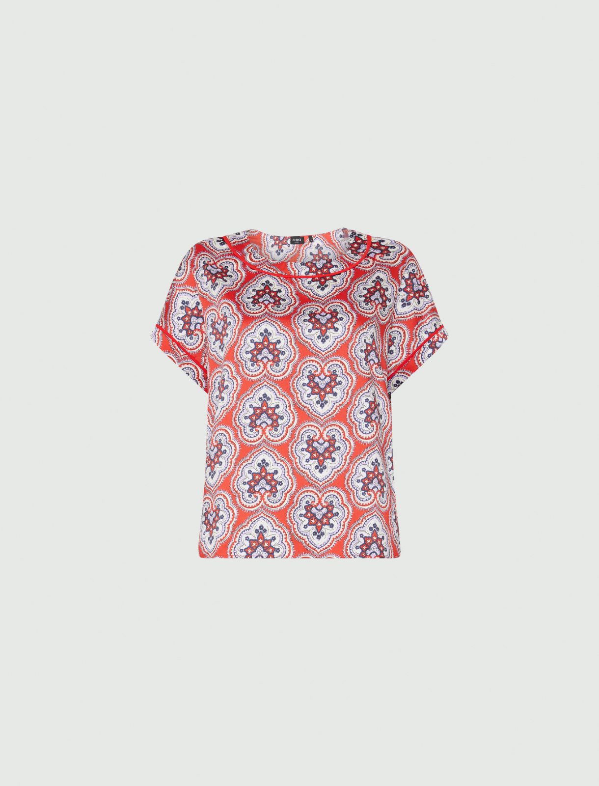 Patterned blouse - Red - Marella - 4