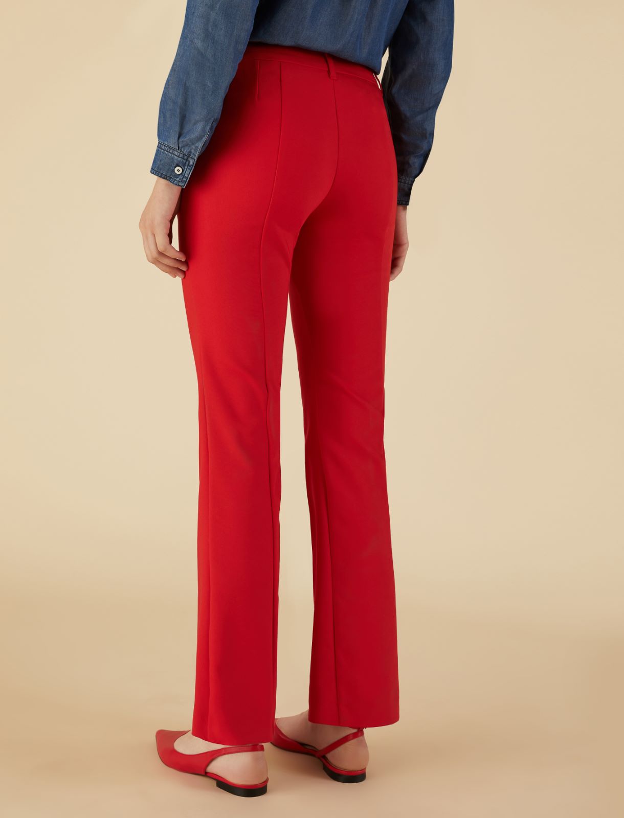 Flared trousers - Red - Marella - 2