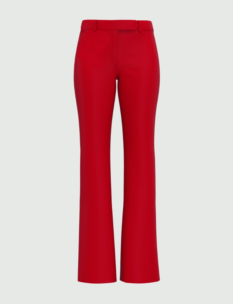 Spodnie z rozszerzaną nogawką - Czerwony - Emme  - 2