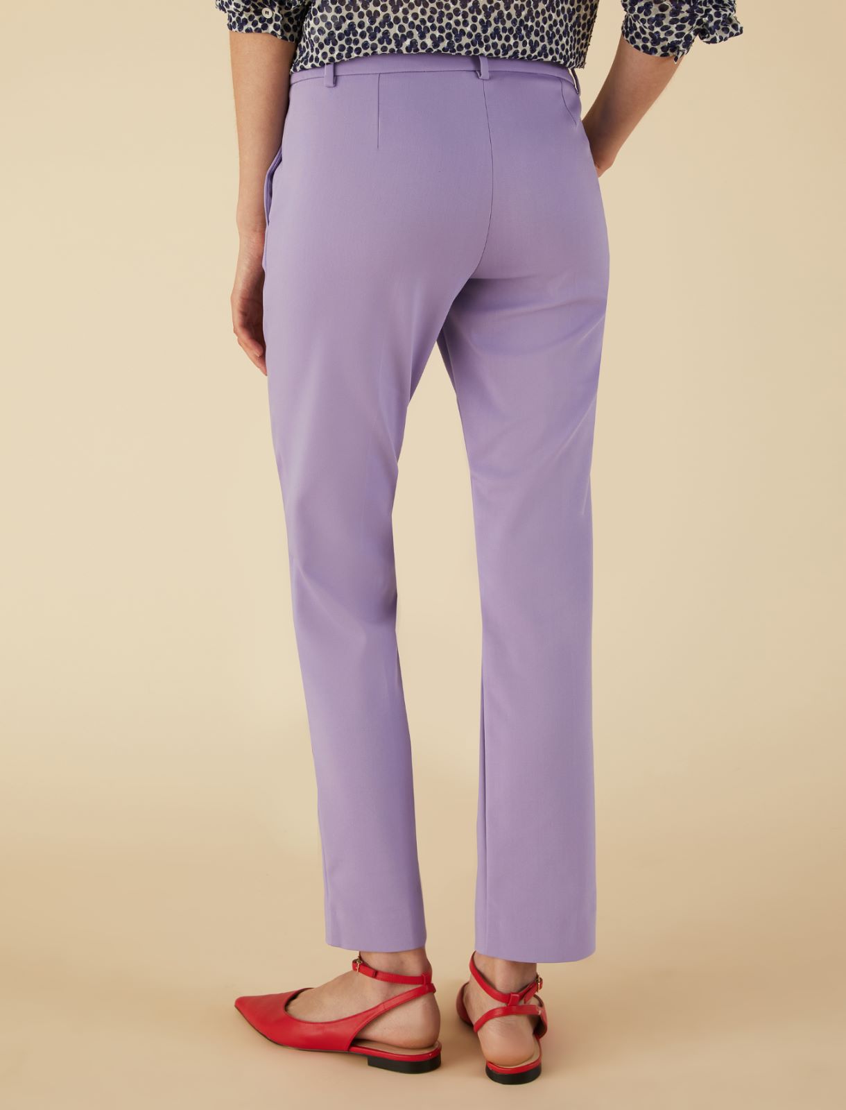 Chinos trousers  - Lilac - Marella - 2